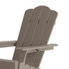 Flash Furniture Brown Adirondack Patio Chairs with Cupholder, 4PK 4-LE-HMP-1044-10-BR-GG